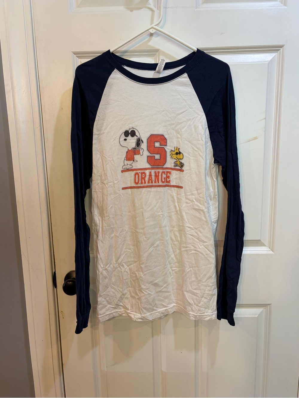 Syracuse University Snoopy Long-Sleeve Raglan Tee